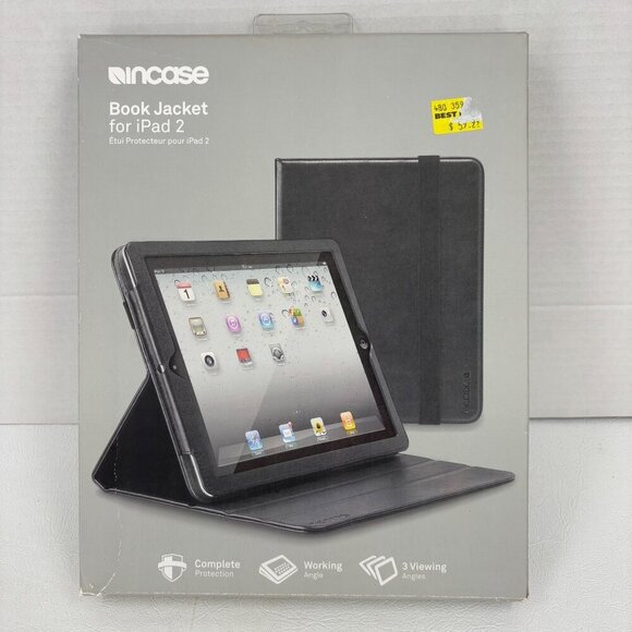 Incase Book Jacket For iPad 2 Black Protection 3 Viewing Angles Working Angle - Picture 2 of 12